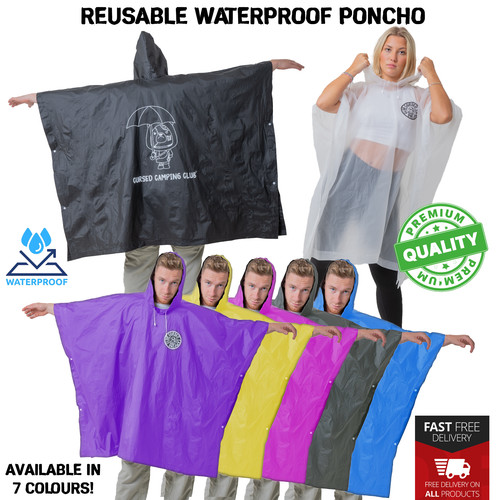 Wiederverwendbarer regenponcho - wiederverwendbarer,
