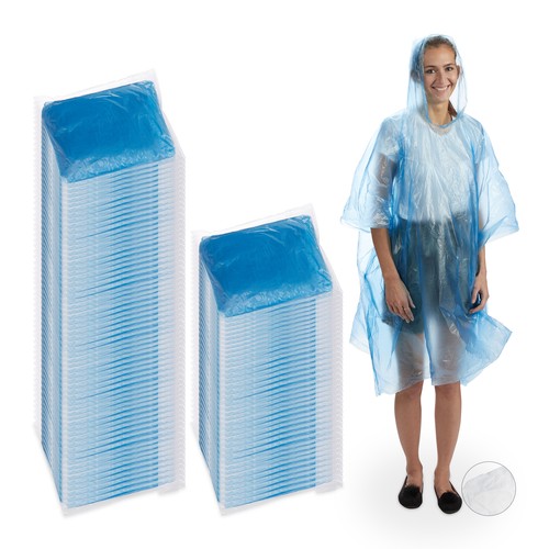 100x regenponcho blau raincape - regenponcho,