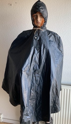 Vintage green pvc rainponcho - vintage,