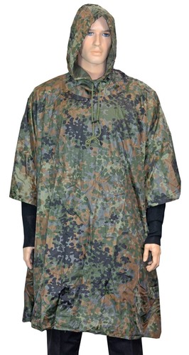 Flecktarn camo notfallponcho - flecktarn,